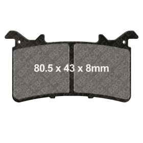 Plaquettes de frein EBC HH FA757 en composé fritté