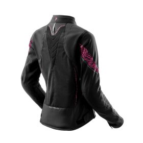 Giacca moto donna REBELHORN JAX nera/grigia/rosa