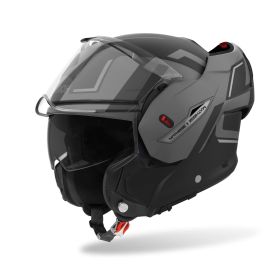 Casque Modulable AIROH Mathisse II Genius Gris Noir Mat