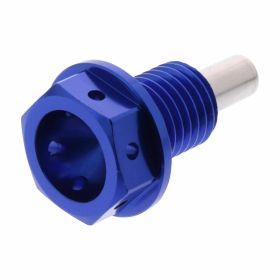 Tappo scarico olio racing JMP magnetico M12X1,50 15mm blu