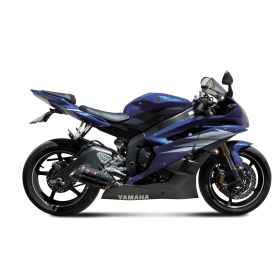 MIVV Black Slip-on Échappement Son Approuvé pour YAMAHA YZF 600 R6 2006-2016