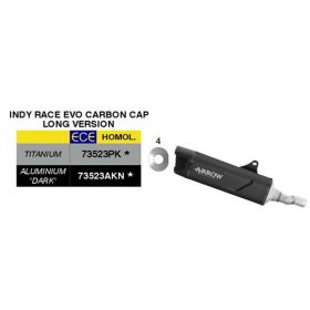 ARROW Indy Race EVO langer genehmigt schwarz Alu Slip-On Schalldämpfer Honda FORZA 750