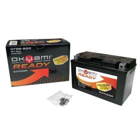 Batterie OKYAMI YT9B prête à l'emploi préchargée et scellée 12V 8Ah 150x70x105mm