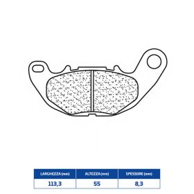 CL BRAKES 1240XBK5 paire de plaquettes de frein en composé fritté