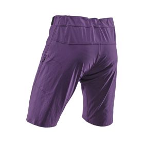Pantaloncini MTB LEATT Trail 1.0 viola velvet ventilati slim preformati 360°
