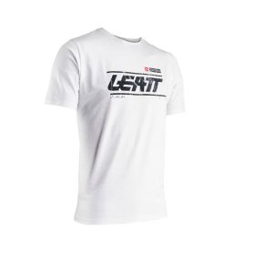 Maglietta maniche corte LEATT Core Steel bianco vestibilità regolare