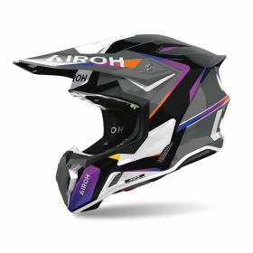 Casco cross AIROH TWIST 3 HUSTLE lucido