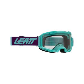 Masque cross LEATT Vizion 2.5 Aqua bleu lentille transparente 90%