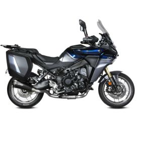 MIVV DELTA RACE Komplettauspuff hoch schwarz für YAMAHA Tracer 9/GT/GT+
