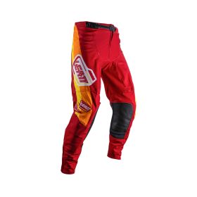 Pantalon moto LEATT Moto 4.5 Pitboard Ruby rouge légers et respirants