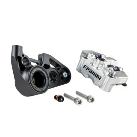 FRANDO CNC Radialfrontbremsen Silber D.27mm Abstand 82mm für Vespa GTS