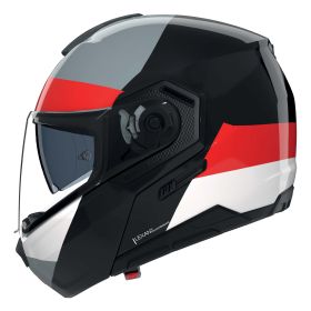 Casque modulable NOLAN N90-3 Blocco 353 noir rouge