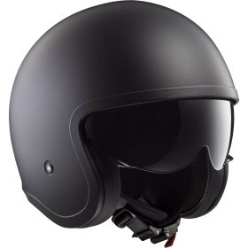Casco Jet LS2 OF599 SPITFIRE II Solid Nero Opaco