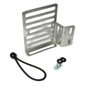 MRP Ölzylinderstütze/Inneres linkes Schild aus Edelstahl für Vespa 50 Special