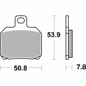 BREMBO SP 07BB20SP sintered rear brake pads pair
