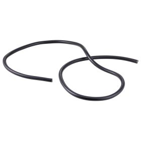Bordo scudo MEC EUR anteriore in gomma 190cm nero per Lambretta DL/GP