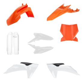 ACERBIS Verkleidungssatz 9 Teile Orange/Weiß für KTM SX 65