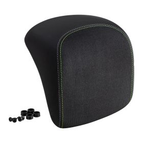 Appui-dos noir Piaggio avec couture verte et grise pour le top case Piaggio FMS