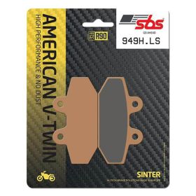 Jeu de plaquettes de frein SBS composé fritté 949H.LS pour HARLEY DAVIDSON