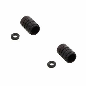Set tappi valvole pneumatici alluminio nero