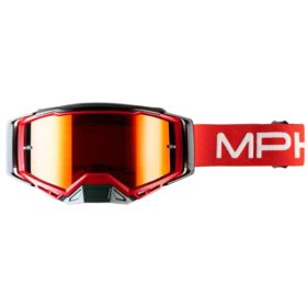 Maschera Motocross MPH PRO-RACE Flat Rosso Bianco