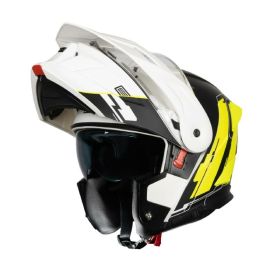 Casco modulare ORIGINE ADVENTURE CYBORG giallo fluo/bianco opaco