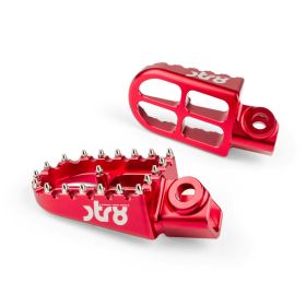 STR8 MX EVO CNC Beifahrerfußrasten Rot RIEJU MRT