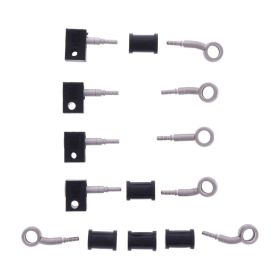 JMP 5 Stahlbremsleitungen HBF-9777-V Silber für Yamaha TRACER 900 850 A MT09TRA ABS