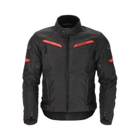 Giacca impermeabile ACERBIS Dual Road poliestere omologata x-street nera/rossa