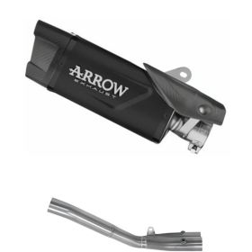 Arrow Indy Race EVO Schwarz alu Slip-on Schalldämpfer Carbon-Kappe Anschluss Yamaha YZF R1
