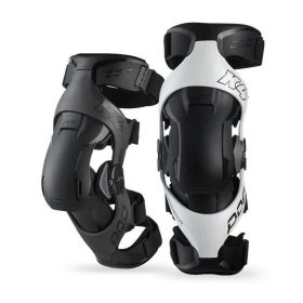 POD ACTIVE K4 V2 Genouillères de moto Blanc/Noir