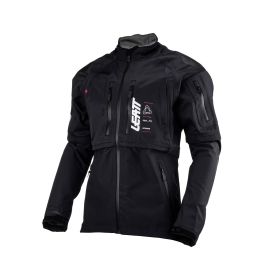 LEATT Moto 4.5 HydraDri Summer jacket black grey waterproof