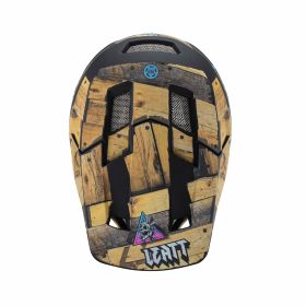 Frontino casco MTB LEATT marrone legno per casco GRAVITY 2.0 V23