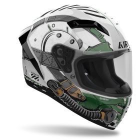 Full Face Helmet AIROH CONNOR Alligator Green Grey Glossy