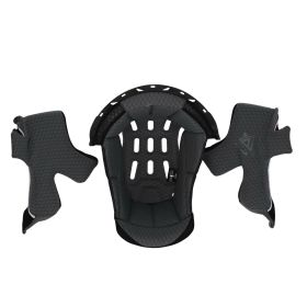 Schwarz/Graues ACERBIS Innenfutter für STEEL CARBON Helm 22-06 Größe XXL
