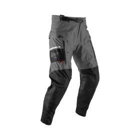 Pantalon moto LEATT ADV Rally 7.5 HydraDri Iron gris imperméables