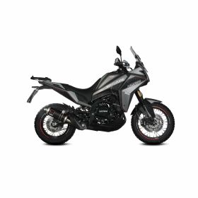MIVV Dakar black slip-on exhaust approved for MOTO MORINI x-cape