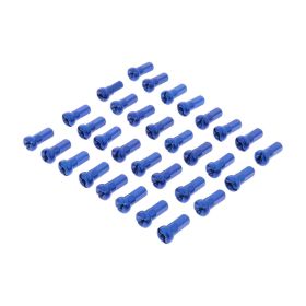 JMP 32 Vorderradnippel Blau Aluminium Kit