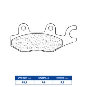 CL-BREMSEN Sintermetall-Bremsbeläge Paar