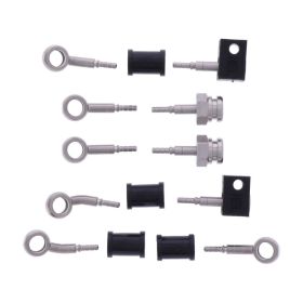 JMP 5 Tuyaux de Frein en Acier HBF-9005-V Argent pour Yamaha XJ6 600 FA DIVERSION ABS