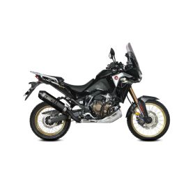 MIVV Speed Edge Black Slip-on Exhaust Approved for HONDA CRF 1100 L Africa Twin