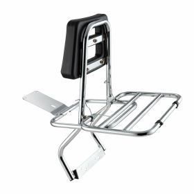 Portapacchi posteriore PREMIUM QUALITAT acciaio inox cromato 28x33cm per Vespa PX80/200/PE