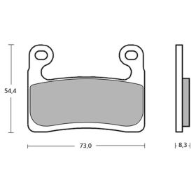 BREMBO Z04 M118Z04 Brake Pad Pair Sintered Track for BMW