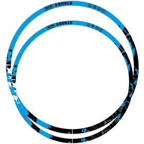 Kit adesivo cerchione 12 pollici STAGE6 blu/nero