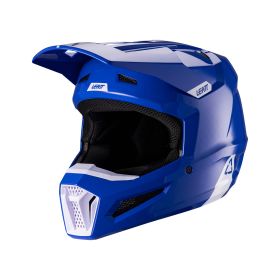 Casco motocross LEATT Moto 2.5 blu bianco