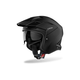 Casque Jet Trial AIROH Kombakt Noir Mat