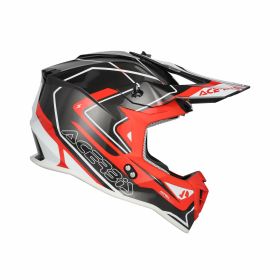 Casco cross ACERBIS Linear 22-06 Graphic grigio/rosso