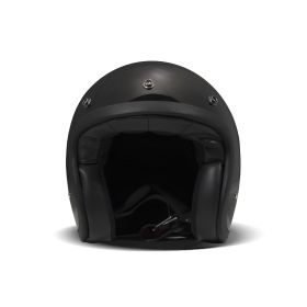 Jet Helm Cafe Racer DMD RETRO Schwarz Glanz