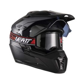 LEATT ADV 7.5 Polymer Enduro helmet matte black with 2.5 goggles