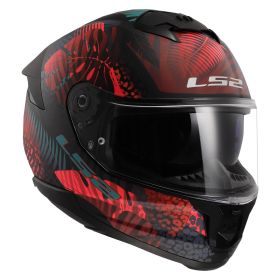Casco Integrale LS2 FF808 STREAM II Jungle Nero Opaco Rosa Blu